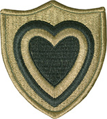24th Corps OCP Scorpion Shoulder Sleeve Patch With Velcro